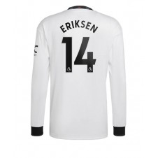 Manchester United Christian Eriksen #14 Bortatröja 2022-23 Långa ärmar